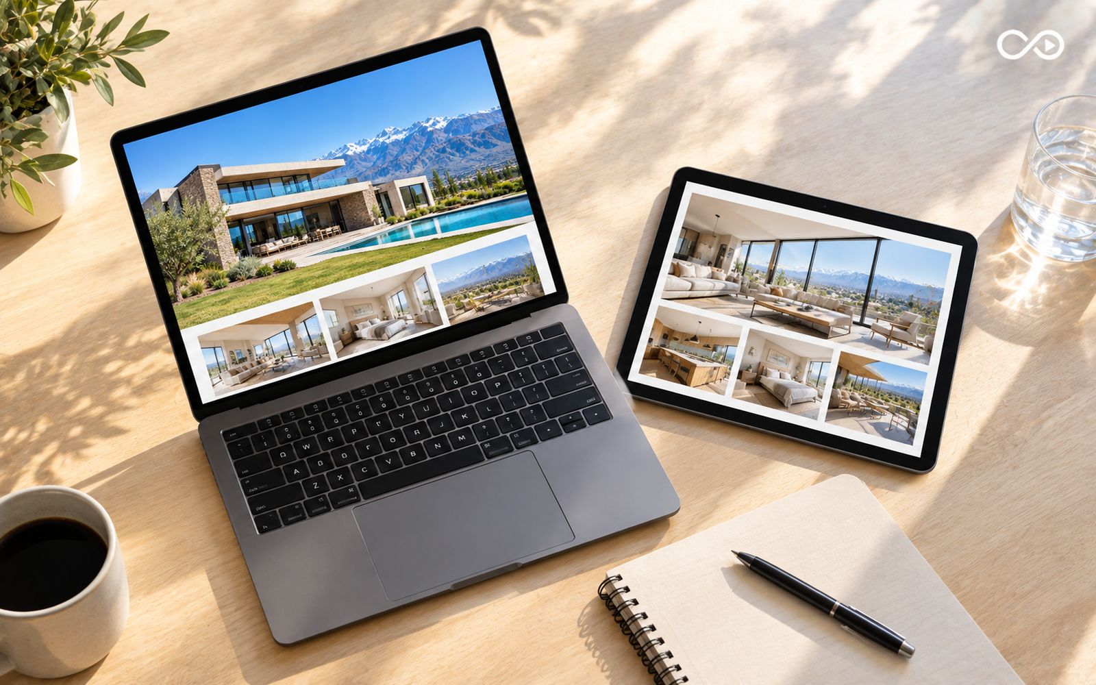 Propiedades compartidas en una notebook y una tablet