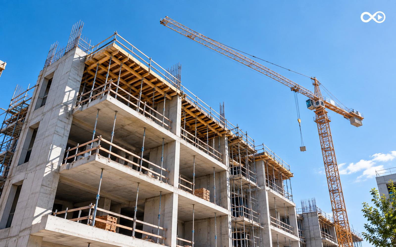 Obra en construccion de una desarrolladora en Mendoza